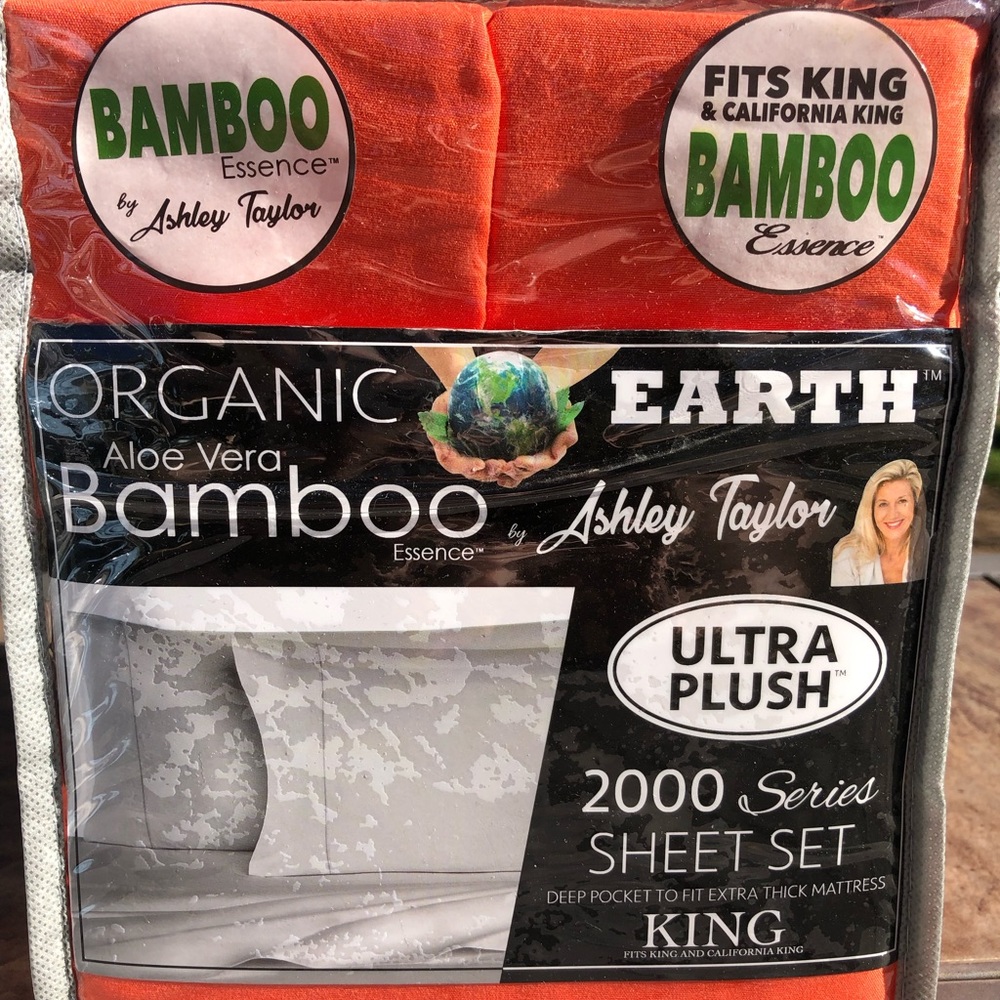 Bed Sheet Set King/Cal King Orange